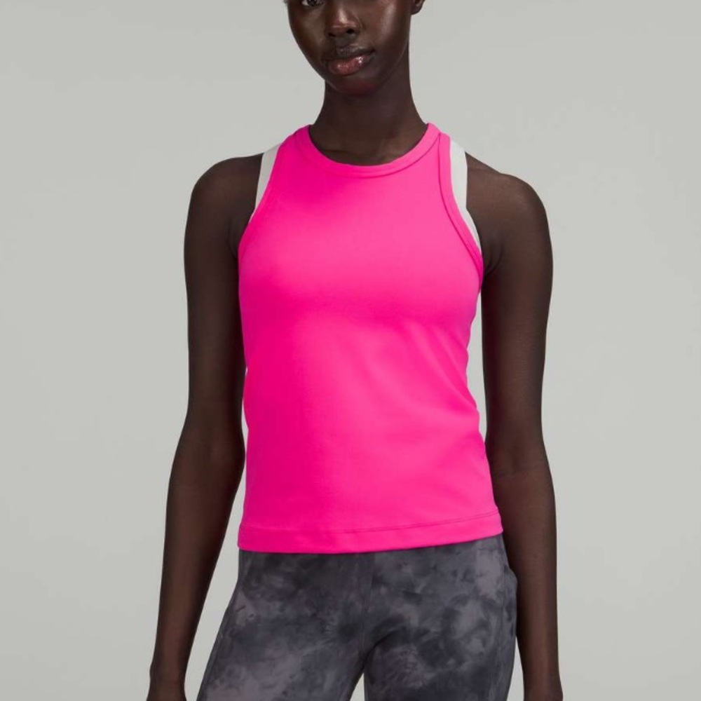 Lululemon Align Waist-Length Racerback Tank Top in Sonic Pink